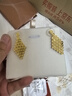 周生生七夕禮物蜂巢黃金耳釘 GIN系列足金耳飾 94521E計價 6.8克 曬單實拍圖