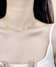 老鳳祥18K金項鏈女士吊墜首飾時尚輕奢百搭紀念日生日禮物送女友老婆 星閃18k金項鏈*品牌禮盒 曬單實拍圖