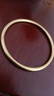 oein沙金手鐲古法素圈銅手鐲仿真道具男女結(jié)婚擺拍手飾實(shí)心傳承手鐲 【62圈   4mm傳承手鐲】禮盒裝 曬單實(shí)拍圖