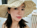 CACUSS草帽女夏季出游防曬帽女太陽帽蕾絲系帶遮陽帽草編帽子女 米色 曬單實(shí)拍圖