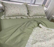 拉夏貝爾（La Chapelle）床上全棉四件套純棉100%法式被套小碎花鏤空花邊被罩床品 南島樂(lè )園 床單款 1.5m四件套 曬單實(shí)拍圖