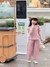 迪士尼寶寶女童套裝夏季2025新款洋氣時髦女寶寶韓范短袖兩件套兒童夏裝彩扣 粉色 120 建議110-120cm6-7歲cm 曬單實拍圖
