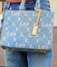 Lee復(fù)古老花Cabas托特包斜跨手提單肩女包女士包百搭學(xué)生大容量通勤 曬單實(shí)拍圖