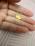 周六福（ZLF）  黃金吊墜女款足金5G銀杏葉掛墜 計價(jià)T 單吊墜(不含鏈) - 1.75g 曬單實(shí)拍圖