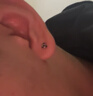 月下相戀S999足銀男士耳釘三生石耳環(huán)單只一對小眾簡(jiǎn)約個(gè)性生日禮物送男友 足銀三生石耳釘【黑鋯單只】 曬單實(shí)拍圖