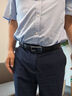 九牧王2025夏季新款 商務(wù)正裝男士垂感西褲男 冰涼省心抗皺通勤工裝長(zhǎng)褲 藏青合體版 【冰涼熱銷款】 36 碼=腰圍2.76尺92厘米 曬單實(shí)拍圖