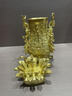 銅鈺緣黃銅蓮鶴方壺?cái)[件國(guó)寶復(fù)刻吉金青銅器工藝品河南特色文化禮品 高16.5*長(zhǎng)7.5*寬7.5cm 曬單實(shí)拍圖