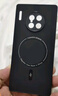 HotFire適用華為Mate30pro手機殼 huawei mate30pro保護套 升級膚感羊巴皮磨砂鏡頭全包男款女硅膠-靜夜黑 曬單實拍圖