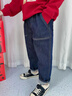 LEVI'S李維斯兒童牛仔褲秋季男童女童原牛軟牛仔休閑長(cháng)褲 星空藍 曬單實(shí)拍圖