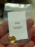 老廟黃金吊墜足金一貝子貝殼掛墜女款項鏈送女友老婆跨年元旦禮物 一輩子約1.2g+禮盒 曬單實(shí)拍圖