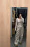 貓人美式復古口袋辣妹休閑春秋運動(dòng)闊腿褲兩穿衛褲直筒褲潮流百搭束腳 曬單實(shí)拍圖