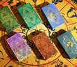 漁邁韋特塔羅牌證版全套金箔塔羅牌tarot變色彩印塑料PVC防水經(jīng)典套裝 月-藍(lán)色+6大禮品 曬單實拍圖