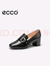 愛步（ECCO）25年夏季新款通勤簡約風(fēng)方頭粗跟高跟鞋 型塑290953 黑色36 曬單實拍圖
