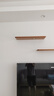 維莎全實(shí)木墻上置物架現(xiàn)代簡約客廳一字隔板展示架壁掛式收納架 掛墻置物架0.6米 曬單實(shí)拍圖
