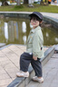 巴拉巴拉童裝薄外套幼童裝寶寶外套男童女童2025新款秋裝格子萌趣印花衣服 土灰綠40924 110 曬單實(shí)拍圖