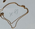謝瑞麟（TSL）黃金手鏈女款5G工藝時尚方塊足金手飾計價XL036七夕禮物 3.4g 工費約820元 曬單實拍圖