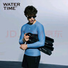 WATERTIME/水川 男女成人專業(yè)浮潛游泳訓練長腳蹼蛙鞋潛水裝備用品 黑ML 曬單實拍圖