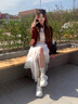 CAMILA KSENIA老爹鞋女士2025新款鞋子時(shí)尚百搭夏季小白鞋透氣厚底增高運(yùn)動(dòng)女鞋 白色 37 曬單實(shí)拍圖