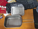 Ti artisan鈦工匠戶外純鈦飯盒帶折疊把手大容量鈦碗露營(yíng)便攜式便當(dāng)盒鈦餐具 800ML純鈦飯盒【新品特惠】 曬單實(shí)拍圖