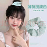 加恩倍薄荷曼波發(fā)飾藍綠色大腸發(fā)圈新款頭繩復古法式高級感韓系溫柔 白色一個裝 曬單實拍圖