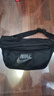 耐克NIKE單肩包男女腰包TECH HIP PACK休閑包BA5751-010 黑 曬單實(shí)拍圖