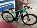 山地自行車(chē)男女變速 學(xué)生上班代步越野單車(chē) MX森林狼-減震版-輻條輪綠色 26寸 （適合身高160-185CM） 24速 曬單實(shí)拍圖