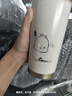 SZTAA保溫杯咖啡杯316不銹鋼陶瓷男女士吸管杯便攜車載水杯茶水分離杯 白色520ml咖啡杯 曬單實(shí)拍圖