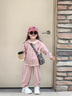 mlgt kids童裝女童春秋套裝2025新款休閑時(shí)尚女寶寶秋裝運動(dòng)兩件套潮 粉色 春秋款 110 曬單實(shí)拍圖