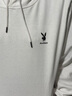 花花公子（PLAYBOY）衛(wèi)衣男連帽春秋新款休閑寬松韓版長(zhǎng)袖t恤男時(shí)尚百搭潮流打底衫男 Q-ZDHH122白色 XL 曬單實(shí)拍圖