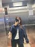 UR2025秋季新款女裝潮流運(yùn)動(dòng)風(fēng)撞色線條超寬松外套UYV150101 墨藍(lán) (偏寬松) S (XS-S) 曬單實(shí)拍圖