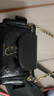 CHARLES&KEITH25秋新品油蠟皮菱格腋下雙肩包機車包七夕禮物CK2-60782702 Black黑色 S 曬單實拍圖