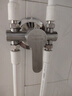 樂(lè)之馨電熱水器U型混水閥明裝冷熱淋浴龍頭開(kāi)關(guān)配件四通混合閥套裝通用 外接式-加厚混水閥+40CM防爆管*2 30年質(zhì)保-熱水器通用-高低調(diào)節(jié) 曬單實(shí)拍圖