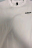 阿迪達斯 （adidas）棉夏簡(jiǎn)約男裝運動(dòng)半袖時(shí)尚潮流T恤  白 M  曬單實(shí)拍圖