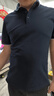海瀾之家（HLA）短袖POLO衫男撞色翻領(lǐng)商務(wù)短袖男HNTPD2J031A 藏青31 L 175/92A 推薦137~150斤 曬單實(shí)拍圖