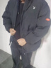 花花公子羽絨棉服男士冬季新款加厚面包服青少年寬松連帽白鴨絨外套 S090黑色  L 105-120斤 曬單實(shí)拍圖
