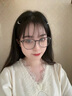 愛唯思 IWAYS近視眼鏡女可配度數散光防藍光超輕透灰色眼鏡框鏡架變色素顏大臉 椰子灰 0度防藍光（可試戴） 京倉發(fā)貨 曬單實拍圖