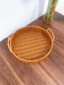 瑜品佳 仿藤編干果盤(pán)零食盤(pán)點(diǎn)心茶點(diǎn)水果籃家用客廳蛋糕盤(pán)托盤(pán)面包籃子 仿藤編果盤(pán)【小號+中號+大號】 曬單實(shí)拍圖