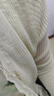 品彩（PinCai）針織開(kāi)衫女夏季冰絲蕾絲系帶外搭披肩薄款空調衫P52Z070 曬單實(shí)拍圖