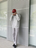 名創(chuàng)優(yōu)品（MINISO）連帽衛(wèi)衣男女春秋款325G重磅高級感開衫外套學(xué)生百搭大碼寬松上衣 藏青(純色) XL /180(體重140-160斤) 曬單實拍圖