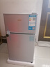 奧克斯小冰箱家用小型迷你冷藏冷凍兩用出租房宿舍用節(jié)能省電寢室辦公室電冰箱 【熱賣款 升級凈化去味】22A126DW銀 曬單實(shí)拍圖