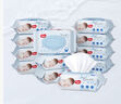 好奇（Huggies）純水嬰兒濕巾80抽12包手口屁屁擦去99.9%細菌去油污消毒家庭裝 曬單實拍圖