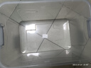 京東物流 大容量收納箱收納家用衣服加厚塑料儲物整理箱衣物收納 奶油色特大號帶輪 45*33*25cm 曬單實拍圖