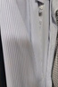 【海瀾之家同款】春夏長袖條紋襯衫男士素色襯衣商務(wù)休閑中年青年 黑色粗條長袖 【720】 2XL (41) 【建議126斤-140斤】 曬單實(shí)拍圖