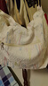 路仕尼百搭帆布包包女夏天托特包休閑通勤單肩包大容量斜挎包潮 米白色 帶掛件 均碼（F） 曬單實(shí)拍圖