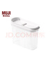 無(wú)印良品（MUJI）可翻蓋 保存容器 五谷雜糧收納盒 廚房 儲(chǔ)物 家用 MCD6CC4S 長(zhǎng)188*寬75*高142mm  980mL 曬單實(shí)拍圖