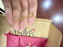 周大福平安喜樂(lè )福字胖福足金黃金項鏈女送生日禮物EOF1624 45cm 約9g計價(jià)(工費720) 曬單實(shí)拍圖