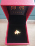 御邪黃金吊墜點(diǎn)鉆小滴溜足金鑲嵌卡通小金象掛墜泡泡手串DIY配件 足金小象吊墜:0.34g 曬單實(shí)拍圖