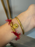 潮宏基 生肖馬黃金手鏈馬年足金紅繩手繩手飾本命年禮物 計價(jià) 15.05克 曬單實(shí)拍圖