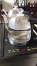 暢茶全自動(dòng)底部上水電熱水壺家用嵌入式茶臺(tái)茶桌一體保溫煮茶燒水壺玻璃泡茶壺煮茶器茶具套裝燒水器 1.2L 燒水+煮茶款黑色20*37CM（雙加水） 曬單實(shí)拍圖