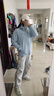 AXDC夏季冰感速干薄款工裝休閑褲傘兵褲子中性風(fēng)男女同款直筒寬松闊腿 JY-YZ-Y61 灰色 XL [建議130-150斤] 曬單實(shí)拍圖